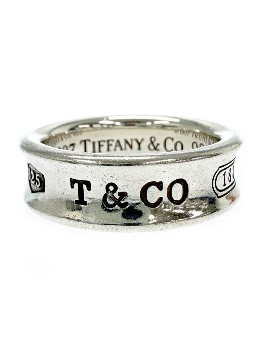 Tiffany & Co Silver 1837 Narrow Ring